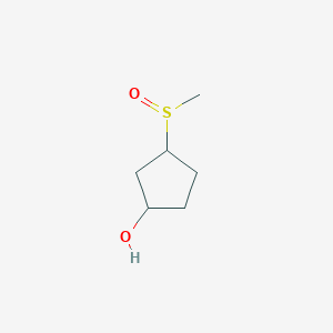 molecular formula C6H12O2S B2899832 3-Methylsulfinylcyclopentan-1-ol CAS No. 2248388-34-1