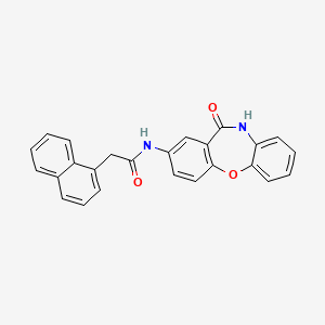 2-(naphthalen-1-yl)-N-(11-oxo-10,11-dihydrodibenzo[b,f][1,4]oxazepin-2-yl)acetamide