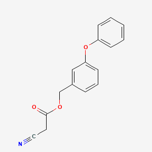 molecular formula C16H13NO3 B2899847 (3-Phenoxyphenyl)methyl 2-cyanoacetate CAS No. 66381-98-4