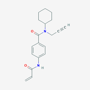 N-Cyclohexyl-4-(prop-2-enoylamino)-N-prop-2-ynylbenzamide