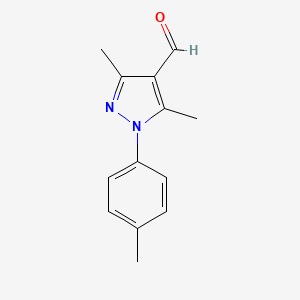 molecular formula C13H14N2O B2899852 3,5-Dimethyl-1-(4-methylphenyl)-1H-pyrazole-4-carbaldehyde CAS No. 400876-78-0
