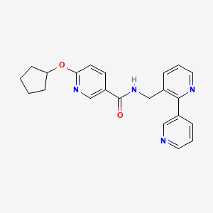 N-([2,3'-bipyridin]-3-ylmethyl)-6-(cyclopentyloxy)nicotinamide