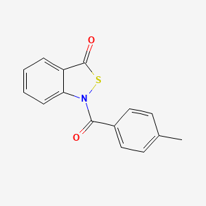 molecular formula C15H11NO2S B2899881 1-(4-methylbenzoyl)benzo[c]isothiazol-3(1H)-one CAS No. 877811-69-3