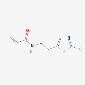 molecular formula C8H9ClN2OS B2899882 N-[2-(2-Chloro-1,3-thiazol-5-yl)ethyl]prop-2-enamide CAS No. 2305489-64-7