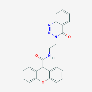 molecular formula C23H18N4O3 B2899885 N-(2-(4-oxobenzo[d][1,2,3]triazin-3(4H)-yl)ethyl)-9H-xanthene-9-carboxamide CAS No. 2034274-08-1