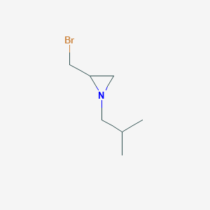 molecular formula C7H14BrN B2899891 2-(Bromomethyl)-1-(2-methylpropyl)aziridine CAS No. 156697-70-0