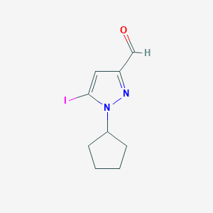 1-Cyclopentyl-5-iodopyrazole-3-carbaldehyde