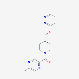 (5-Methylpyrazin-2-yl)-[4-[(6-methylpyridazin-3-yl)oxymethyl]piperidin-1-yl]methanone