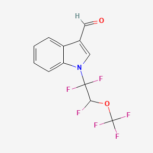 1-[1,1,2-Trifluoro-2-(trifluoromethoxy)ethyl]indole-3-carbaldehyde