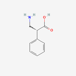 molecular formula C9H11NO2 B2899911 (R)-3-Amino-2-phenylpropanoic acid CAS No. 1008-63-5; 13921-90-9