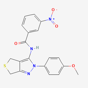 N-(2-(4-methoxyphenyl)-4,6-dihydro-2H-thieno[3,4-c]pyrazol-3-yl)-3-nitrobenzamide