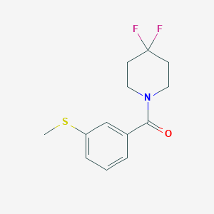 (4,4-Difluoropiperidin-1-yl)-(3-methylsulfanylphenyl)methanone