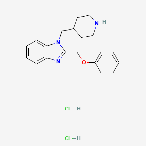 2-(phenoxymethyl)-1-(piperidin-4-ylmethyl)-1H-benzo[d]imidazole dihydrochloride