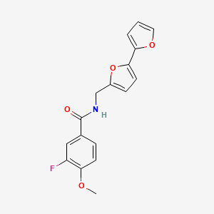N-([2,2'-bifuran]-5-ylmethyl)-3-fluoro-4-methoxybenzamide