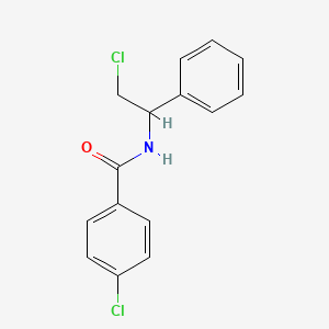 molecular formula C15H13Cl2NO B2899941 4-chloro-N-(2-chloro-1-phenylethyl)benzamide CAS No. 338963-24-9