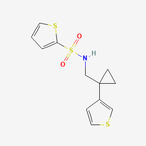 N-[(1-Thiophen-3-ylcyclopropyl)methyl]thiophene-2-sulfonamide