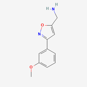 [3-(3-Methoxyphenyl)isoxazol-5-yl]methylamine