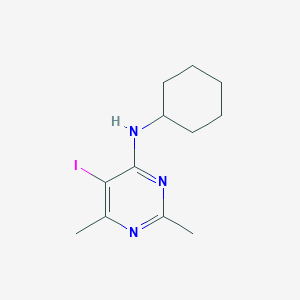 N-cyclohexyl-5-iodo-2,6-dimethyl-4-pyrimidinamine