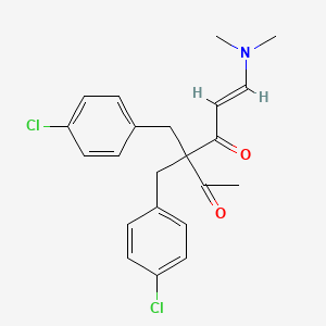 (E)-3,3-bis(4-chlorobenzyl)-6-(dimethylamino)-5-hexene-2,4-dione