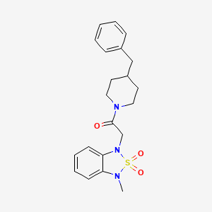 1-(4-benzylpiperidin-1-yl)-2-(3-methyl-2,2-dioxidobenzo[c][1,2,5]thiadiazol-1(3H)-yl)ethanone