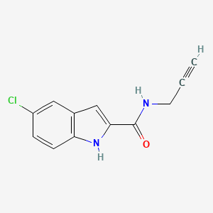 molecular formula C12H9ClN2O B2899979 5-Chloro-N-(prop-2-yn-1-yl)-1H-indole-2-carboxamide CAS No. 1090432-54-4