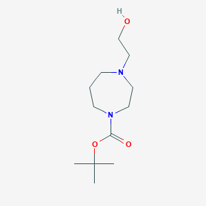 molecular formula C12H24N2O3 B2899996 Tert-butyl 4-(2-hydroxyethyl)-1,4-diazepane-1-carboxylate CAS No. 606931-01-5