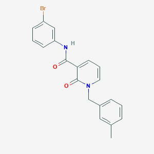molecular formula C20H17BrN2O2 B2900014 N-(3-bromophenyl)-1-(3-methylbenzyl)-2-oxo-1,2-dihydropyridine-3-carboxamide CAS No. 933252-09-6