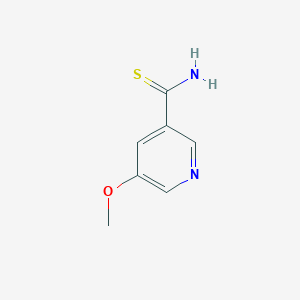 molecular formula C7H8N2OS B2900019 5-Methoxypyridine-3-carbothioamide CAS No. 342602-97-5