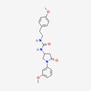 1-(4-Methoxyphenethyl)-3-(1-(3-methoxyphenyl)-5-oxopyrrolidin-3-yl)urea