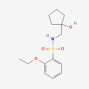 molecular formula C14H21NO4S B2900058 2-ethoxy-N-((1-hydroxycyclopentyl)methyl)benzenesulfonamide CAS No. 1235670-71-9