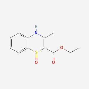 Ethyl 3-methyl-1-oxo-1,4-dihydro-1lambda~4~,4-benzothiazine-2-carboxylate