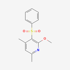 2-Methoxy-4,6-dimethyl-3-(phenylsulfonyl)pyridine