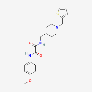 N1-(4-methoxyphenyl)-N2-((1-(thiophen-2-ylmethyl)piperidin-4-yl)methyl)oxalamide