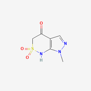 7-methyl-1H,3H,4H,7H-2lambda6-pyrazolo[3,4-c][1,2]thiazine-2,2,4-trione
