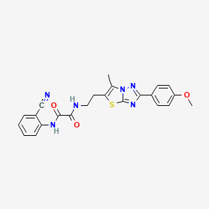 N1-(2-cyanophenyl)-N2-(2-(2-(4-methoxyphenyl)-6-methylthiazolo[3,2-b][1,2,4]triazol-5-yl)ethyl)oxalamide