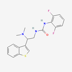 1-(2-(Benzo[b]thiophen-3-yl)-2-(dimethylamino)ethyl)-3-(2,6-difluorophenyl)urea