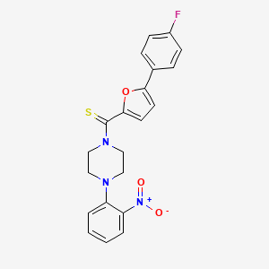(5-(4-Fluorophenyl)furan-2-yl)(4-(2-nitrophenyl)piperazin-1-yl)methanethione