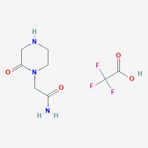 2-(2-Oxopiperazin-1-yl)acetamide;2,2,2-trifluoroacetic acid