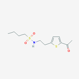 N-(2-(5-acetylthiophen-2-yl)ethyl)butane-1-sulfonamide