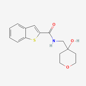 molecular formula C15H17NO3S B2900104 N-((4-hydroxytetrahydro-2H-pyran-4-yl)methyl)benzo[b]thiophene-2-carboxamide CAS No. 1436171-31-1