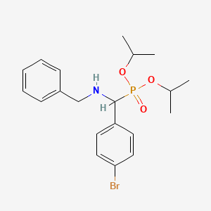 molecular formula C20H27BrNO3P B2900107 N-benzyl-1-(4-bromophenyl)-1-di(propan-2-yloxy)phosphorylmethanamine CAS No. 193820-93-8