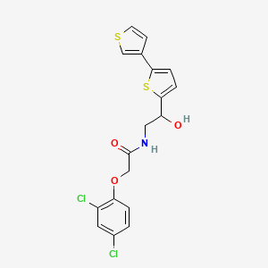 N-(2-([2,3'-bithiophen]-5-yl)-2-hydroxyethyl)-2-(2,4-dichlorophenoxy)acetamide