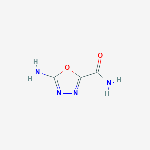 molecular formula C3H4N4O2 B2900118 5-Amino-1,3,4-oxadiazole-2-carboxamide CAS No. 4970-55-2