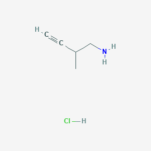 2-Methylbut-3-yn-1-amine;hydrochloride