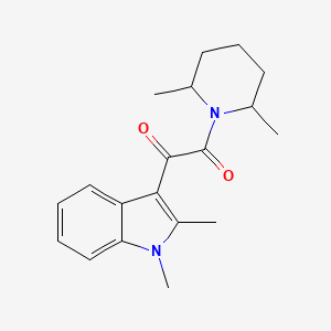 molecular formula C19H24N2O2 B2900131 1-(1,2-dimethyl-1H-indol-3-yl)-2-(2,6-dimethylpiperidin-1-yl)ethane-1,2-dione CAS No. 862814-05-9