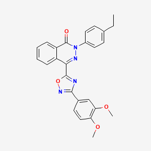4-[3-(3,4-dimethoxyphenyl)-1,2,4-oxadiazol-5-yl]-2-(4-ethylphenyl)phthalazin-1(2H)-one