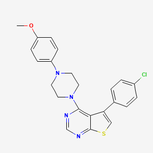 5-(4-Chlorophenyl)-4-[4-(4-methoxyphenyl)piperazin-1-yl]thieno[2,3-d]pyrimidine