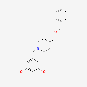 molecular formula C22H29NO3 B2900152 4-((Benzyloxy)methyl)-1-(3,5-dimethoxybenzyl)piperidine CAS No. 1334369-33-3