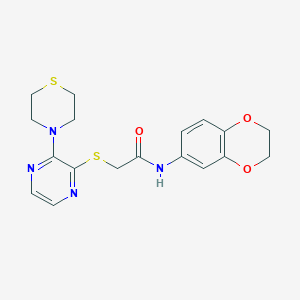 N~1~-(3-fluorophenyl)-N~3~-(3-methoxybenzyl)-3-methylpiperidine-1,3-dicarboxamide