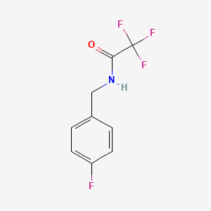 molecular formula C9H7F4NO B2900184 2,2,2-trifluoro-N-[(4-fluorophenyl)methyl]acetamide CAS No. 170374-90-0